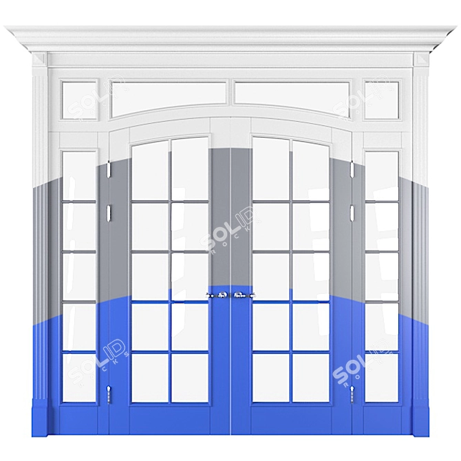 Modern Door Partition for Stylish Spaces 3D model image 1