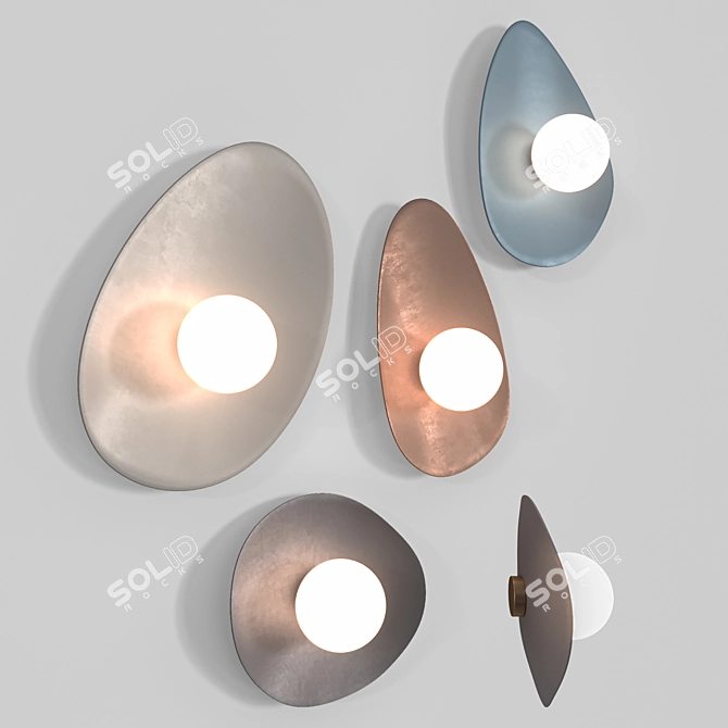 LIindis Wall Lamp: Modern & Stylish 3D model image 1