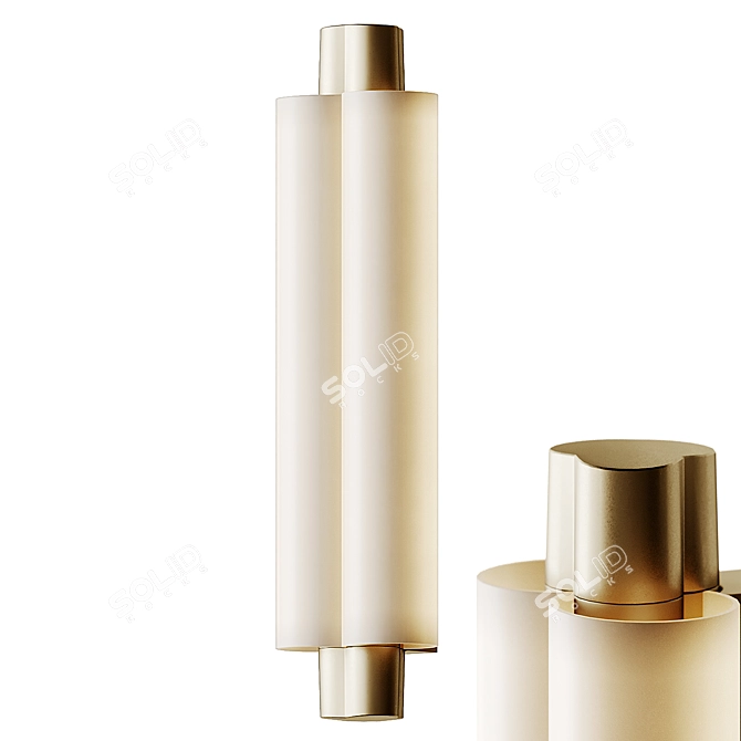 Elegant Metropol Wall Sconce 3D model image 1