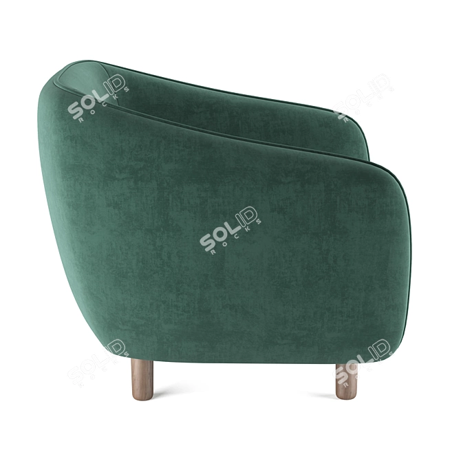 Ergo-Corner Chair: Modern, Comfortable, Versatile 3D model image 3