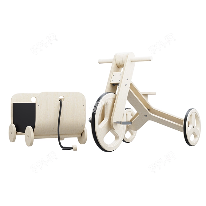 Joyride Kids Bicycle: Fun on Wheels! 3D model image 2