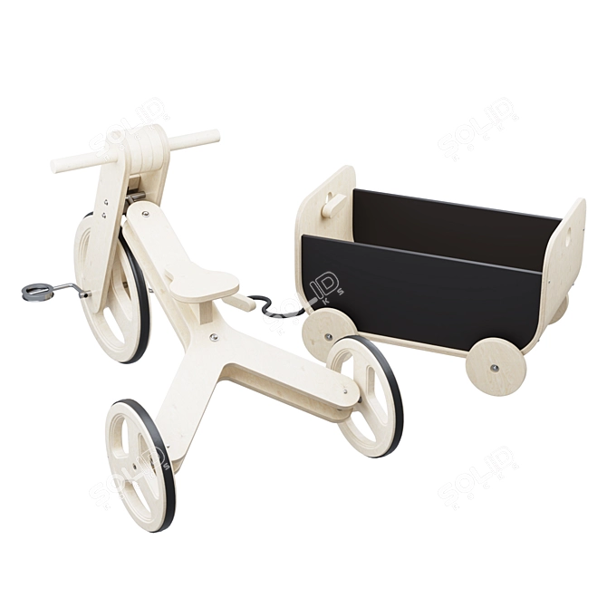 Joyride Kids Bicycle: Fun on Wheels! 3D model image 4