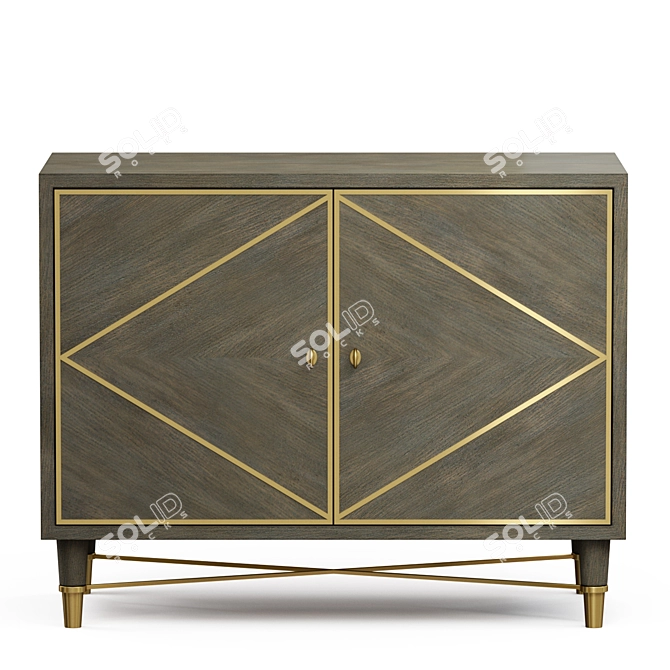 Elegant Breck Hooker Console 3D model image 2