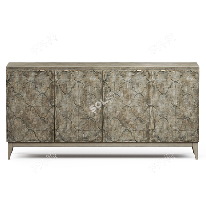 Elegant Fairfax Sideboard: Exceptional Craftsmanship, Timeless Design. 3D model image 2