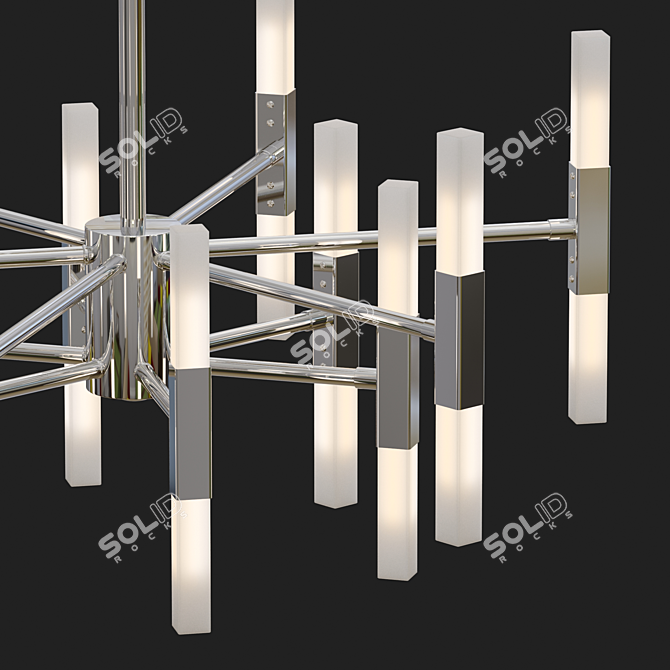 Elegant Freya Consuelo Chandelier 3D model image 2