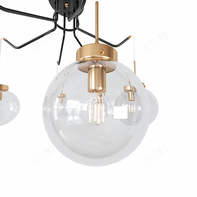 Elegant Illuminated Chandelier 3D model image 3