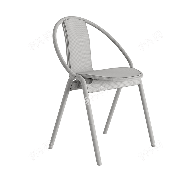 Elegant TON Dining Chair 3D model image 7