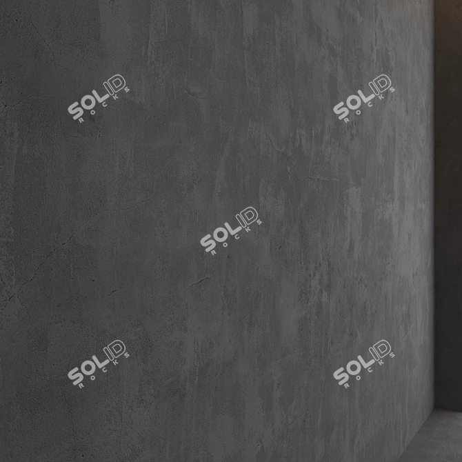 Elegant Plaster Wall Decor 3D model image 2