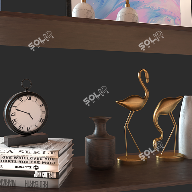 Elegant Decor Set 7 3D model image 3