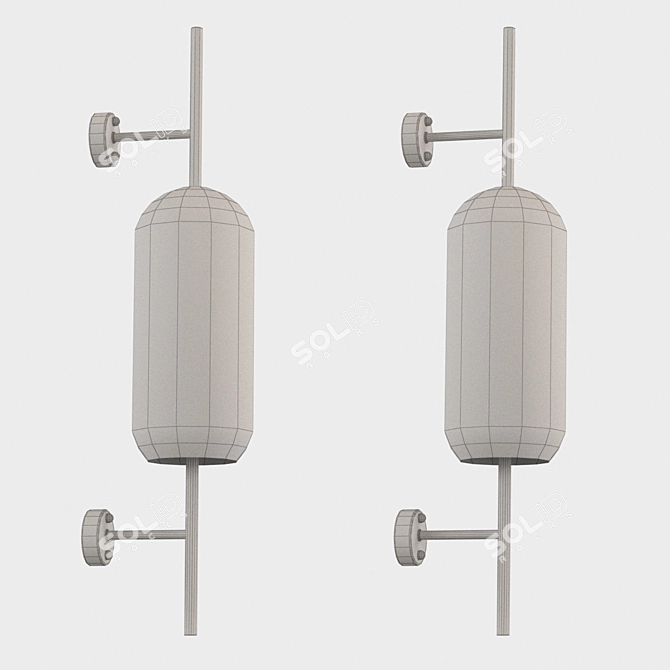 Elegant Kaiser Wall Lamp 3D model image 2