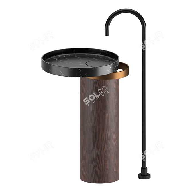 Italian Eccentrico Washbasin: Luxurious Design 3D model image 2