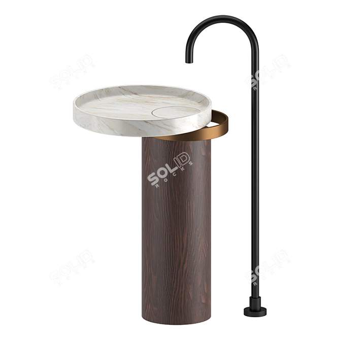 Italian Eccentrico Washbasin: Luxurious Design 3D model image 3