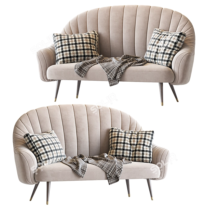 Modern Deephouse Sofa 3D model image 1