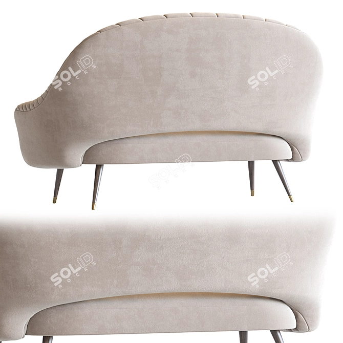 Modern Deephouse Sofa 3D model image 2