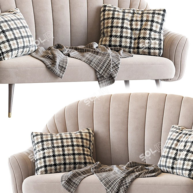 Modern Deephouse Sofa 3D model image 4