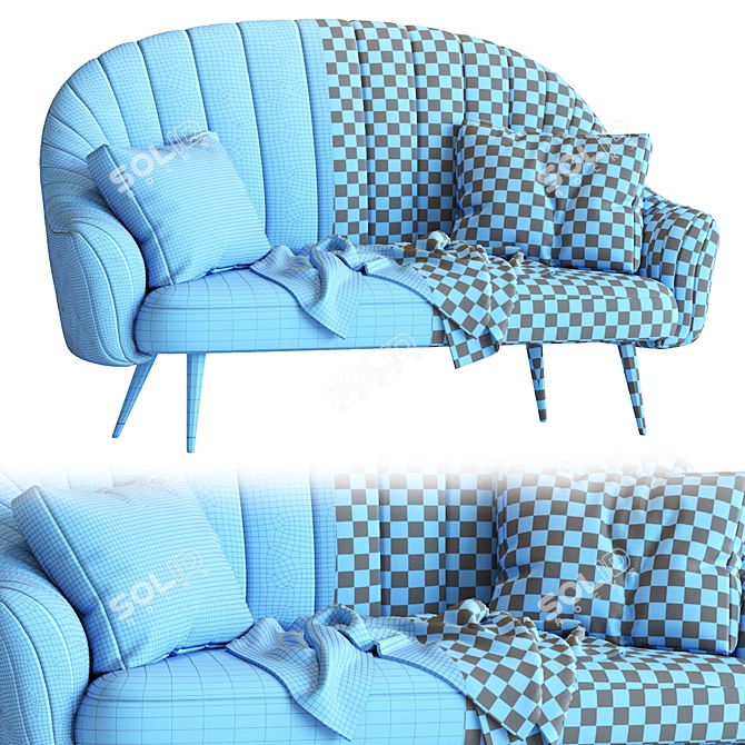 Modern Deephouse Sofa 3D model image 5