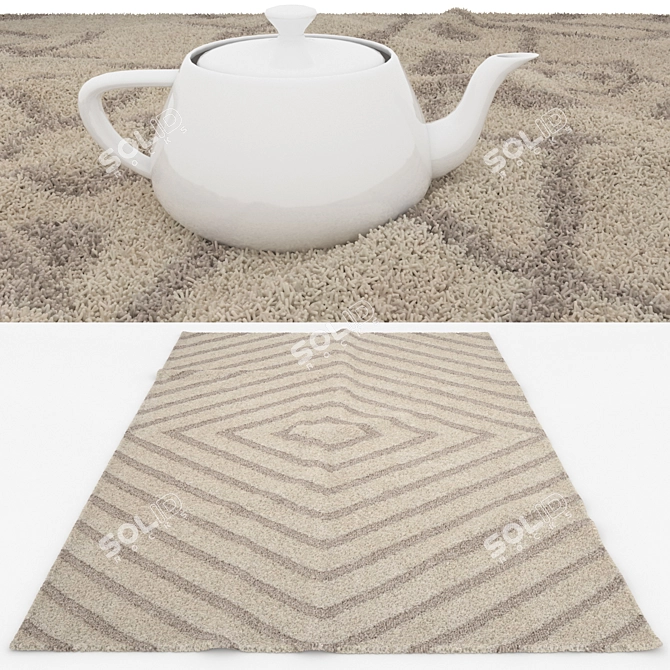 Versatile Set of 6 Rugs 3D model image 3