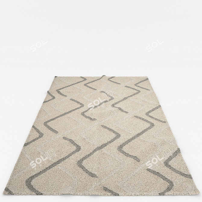 Versatile Set of 6 Rugs 3D model image 6