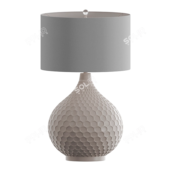 Stylish Illuminate Comb Lamp 3D model image 1