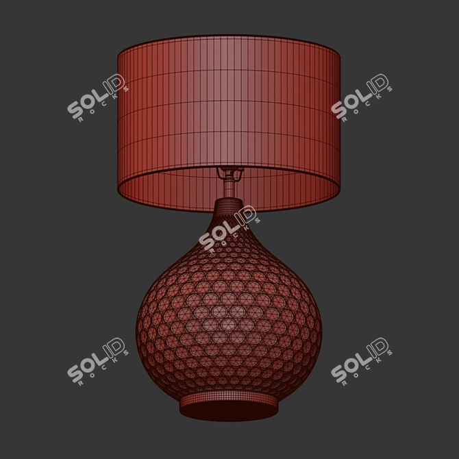 Stylish Illuminate Comb Lamp 3D model image 3