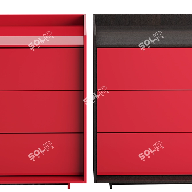 Modern Pianca Kyoto Dresser 3D model image 4