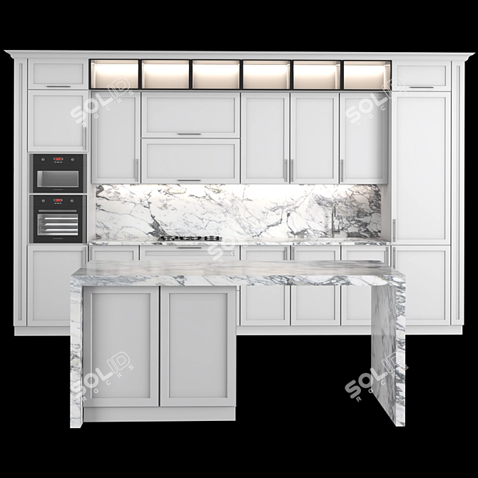 33 Classic Kitchen 2015: Millimeters, V-Ray, Corona, 3Ds Max, FBX 3D model image 1