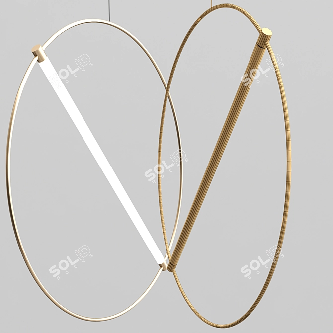 Minimalist LED Pendant Light 3D model image 3