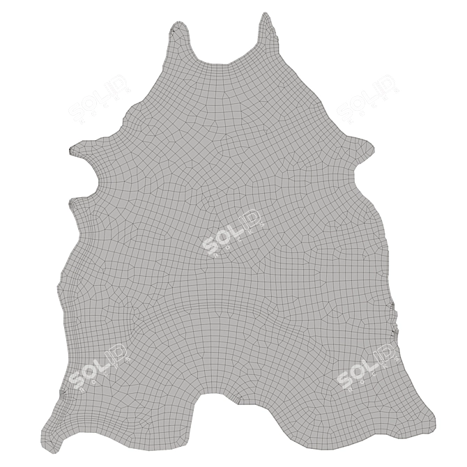 Luxury Animal Print Rug 3D model image 3