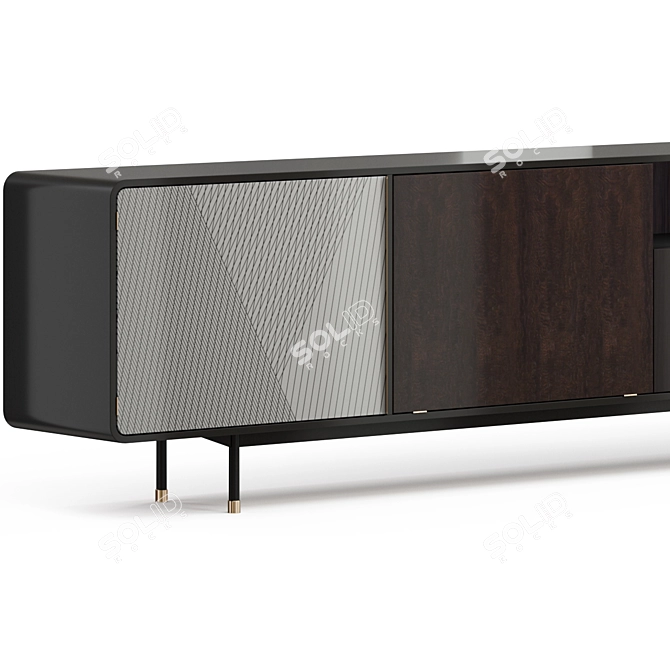 Elegant Baxter Memo Console 3D model image 3