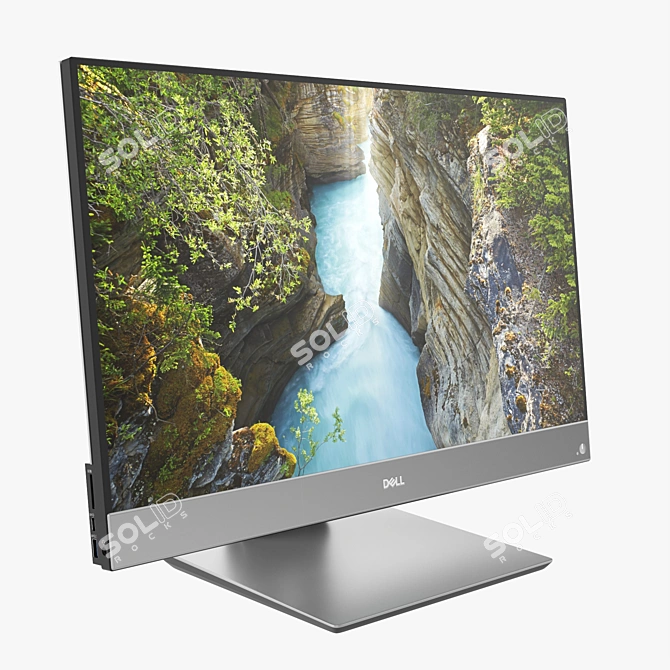 Dell OptiPlex 7780 All-in-One: Powerful Performance in a Sleek Design 3D model image 1