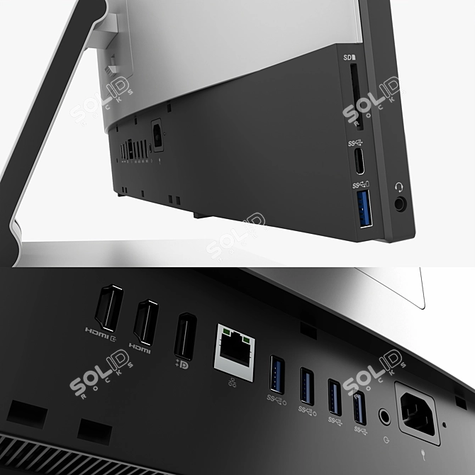 Dell OptiPlex 7780 All-in-One: Powerful Performance in a Sleek Design 3D model image 4