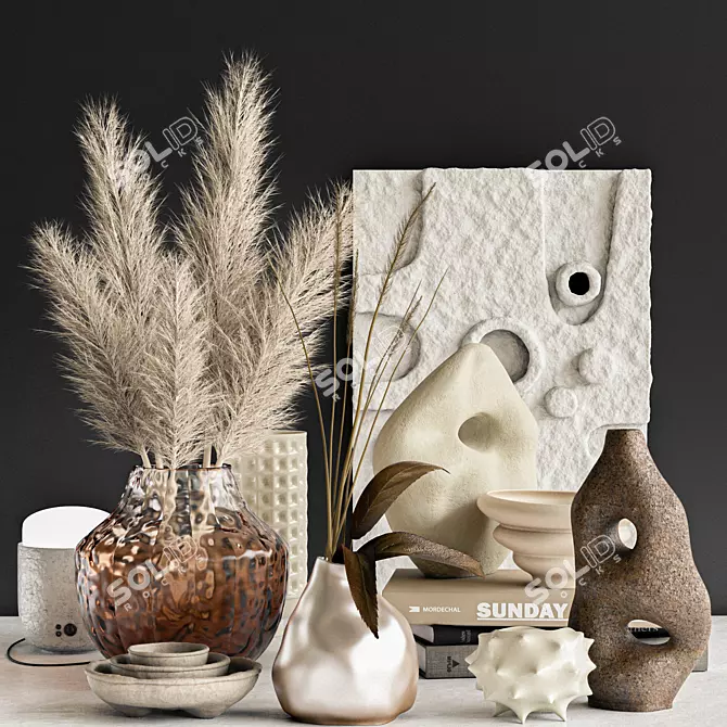 Elegant Decor Set: 3D Max & VRay 3D model image 1