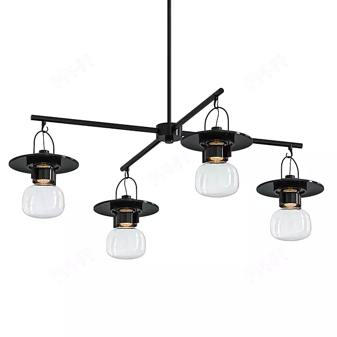 Outdoor Pendant Light Fixture 3D model image 1