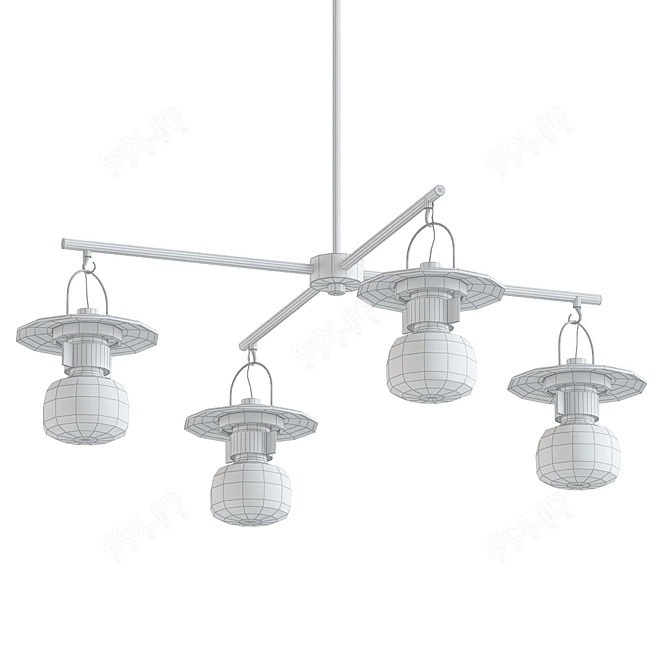 Outdoor Pendant Light Fixture 3D model image 2