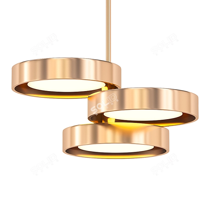 Triarc Pendant Light | Stylish and Modern Lighting 3D model image 1