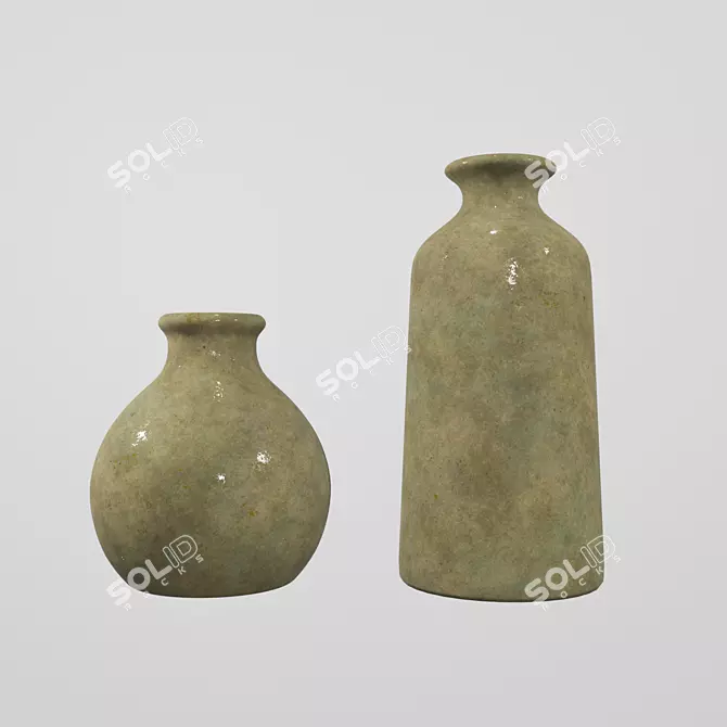 Elegant Ceramic Vase for Home 3D model image 1