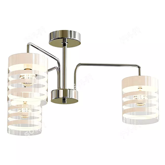 Elegant Essence Ceiling Chandelier 3D model image 1