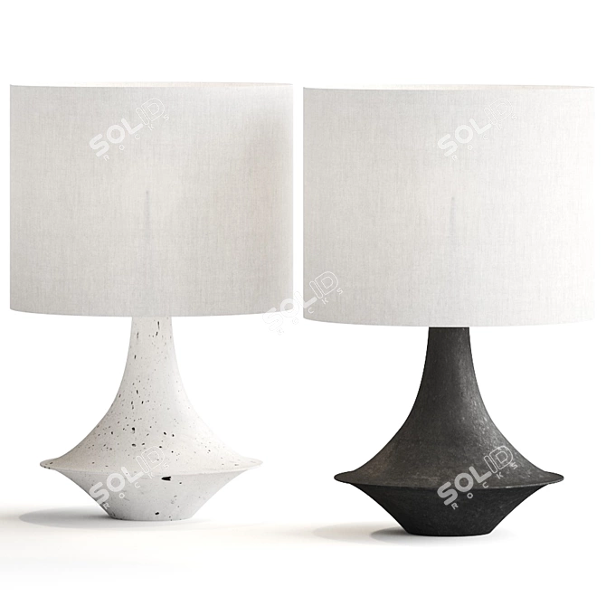 Elegant Coulwood Table Lamp 3D model image 1