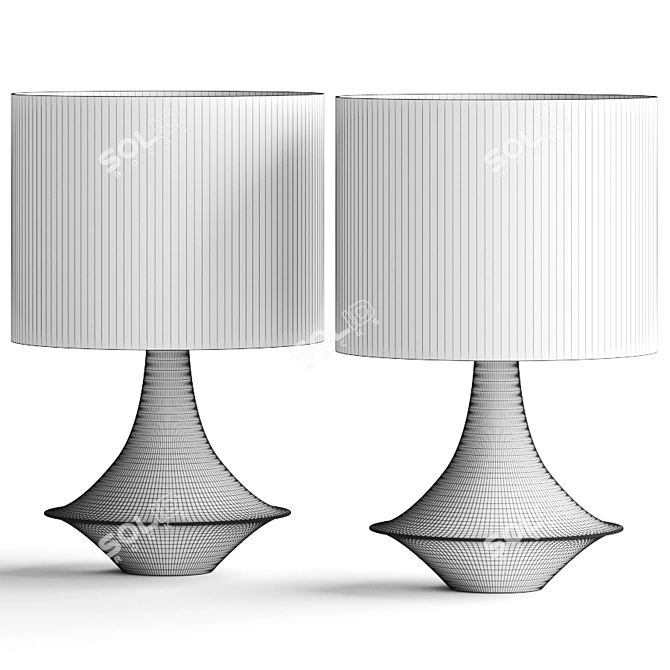 Elegant Coulwood Table Lamp 3D model image 2