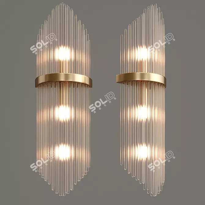 Elegant Concert Chandelier 3D model image 1