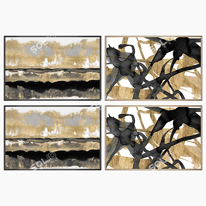 Gallery Set: No. 3690 Wall Paintings 3D model image 2