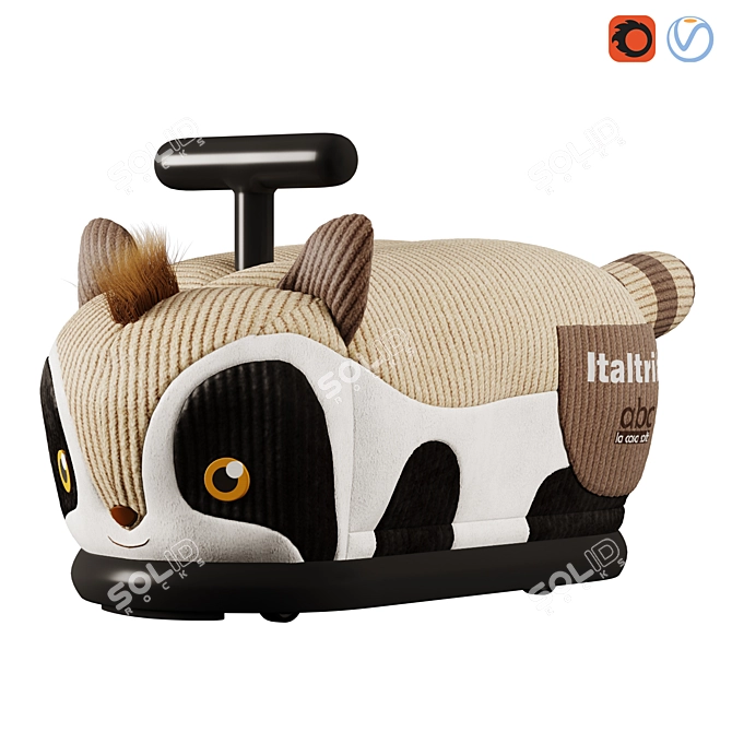  "Soft Raccoon Ride-On: Italtrike"  3D model image 1