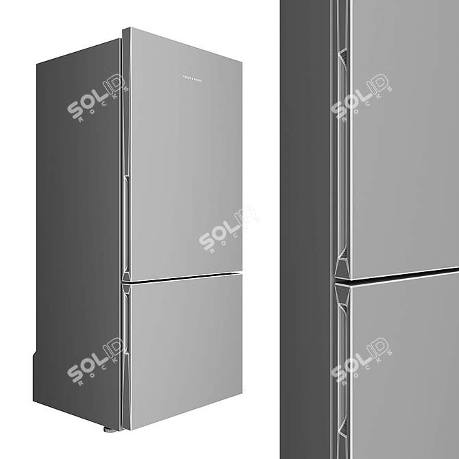 Fisher & Paykel Set 1 Fridges: Stylish and Spacious 3D model image 4