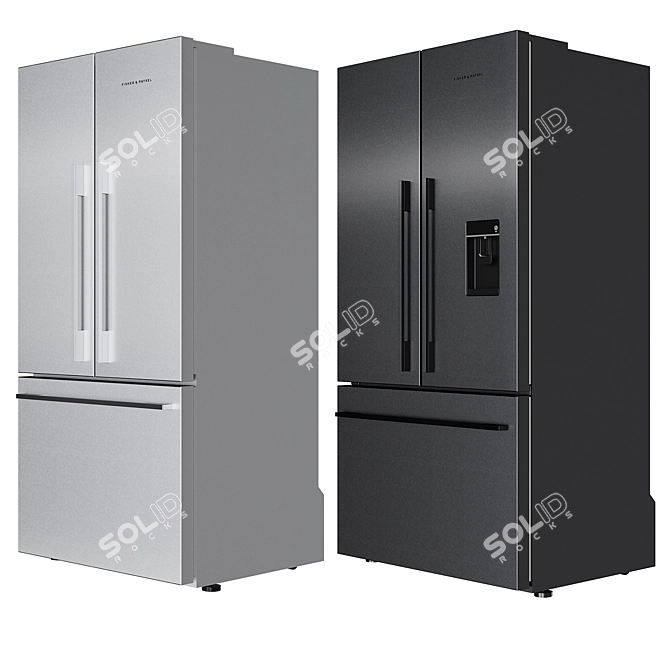 Fisher & Paykel Set 2 Refrigerator Collection 3D model image 2