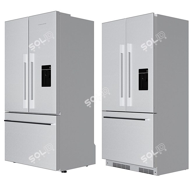 Fisher & Paykel Set 2 Refrigerator Collection 3D model image 3