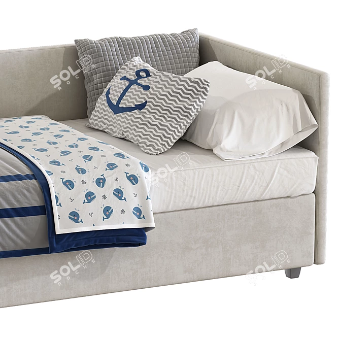 Convertible Clea Sofa Bed 3D model image 7