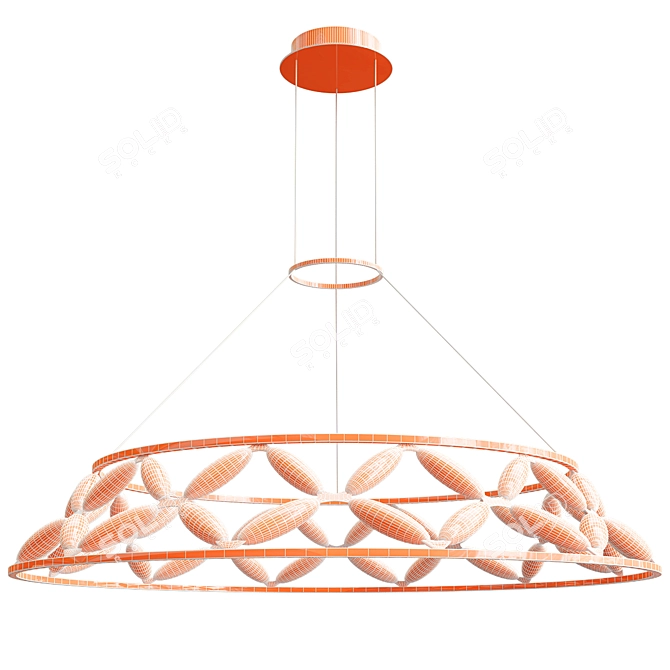 Minimalist Glass Pendant Lamp 3D model image 2