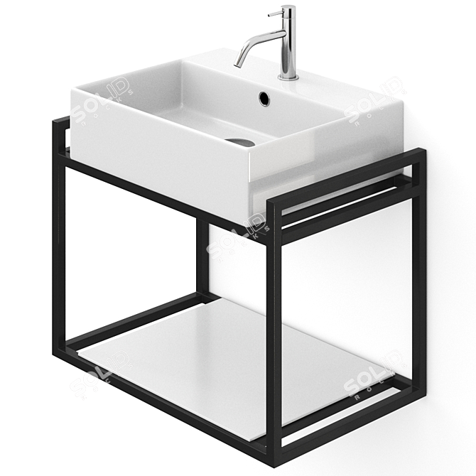 WATSON Vanity: Elegant Washbasin by Koh I Noor 3D model image 3