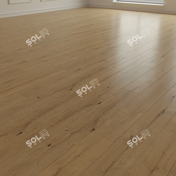 Oak Bradford Laminate Flooring 3D model image 2