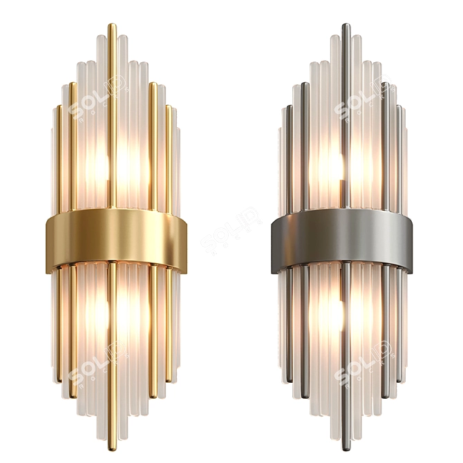 Elegant Chandelier - Coral Rendition 3D model image 1